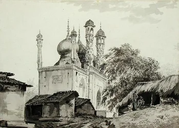 Une mosquée à Gazipoor, vers 1781